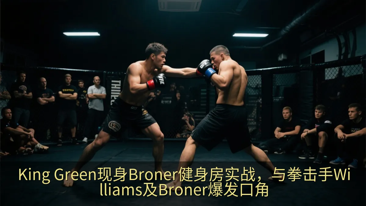King Green现身Broner健身房实战，与拳击手Williams及Broner爆发口角